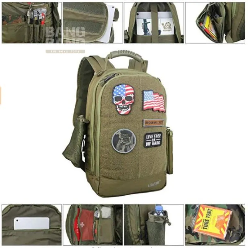 LQARMY Tactical Commuter Backpack 15.6/17.3 inch