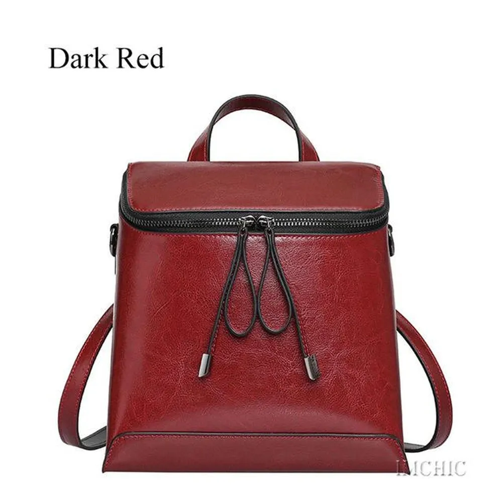 <bold>Fashion Backpack  <br>Genuine-Leather