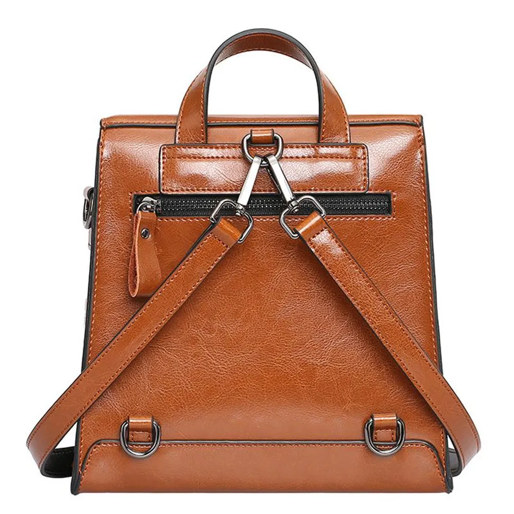 <bold>Fashion Backpack  <br>Genuine-Leather