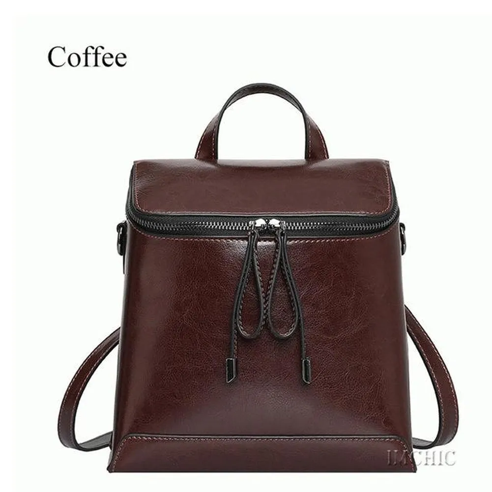 <bold>Fashion Backpack  <br>Genuine-Leather
