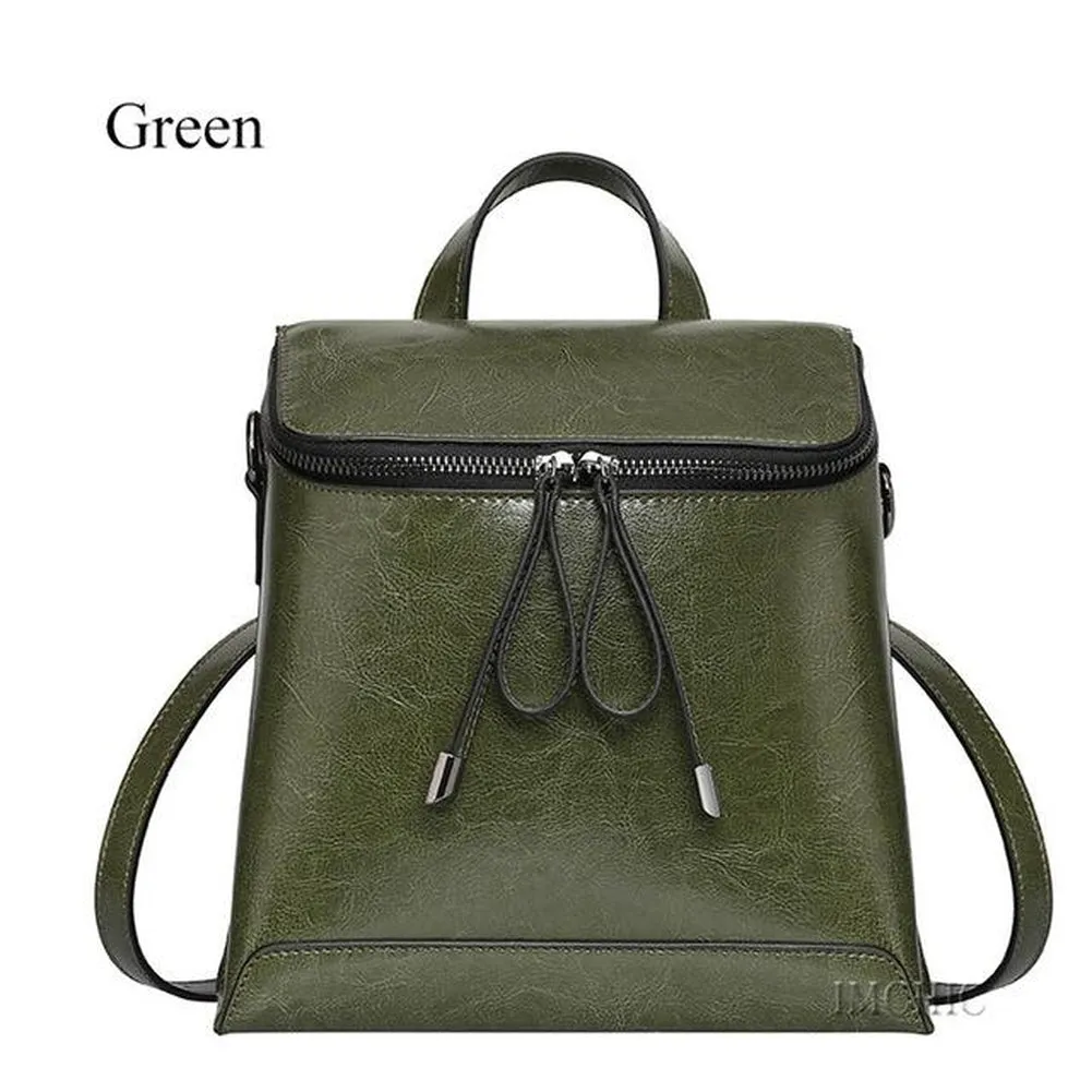 <bold>Fashion Backpack  <br>Genuine-Leather