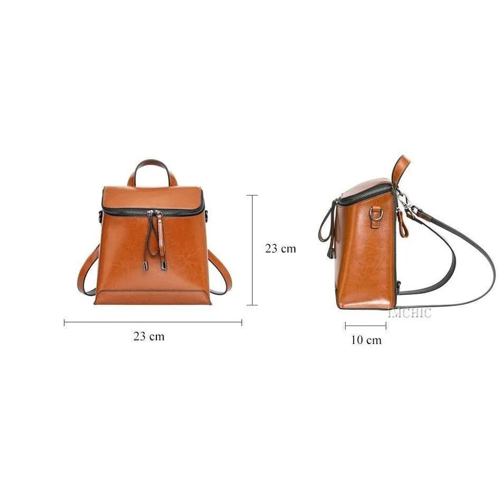 <bold>Fashion Backpack  <br>Genuine-Leather