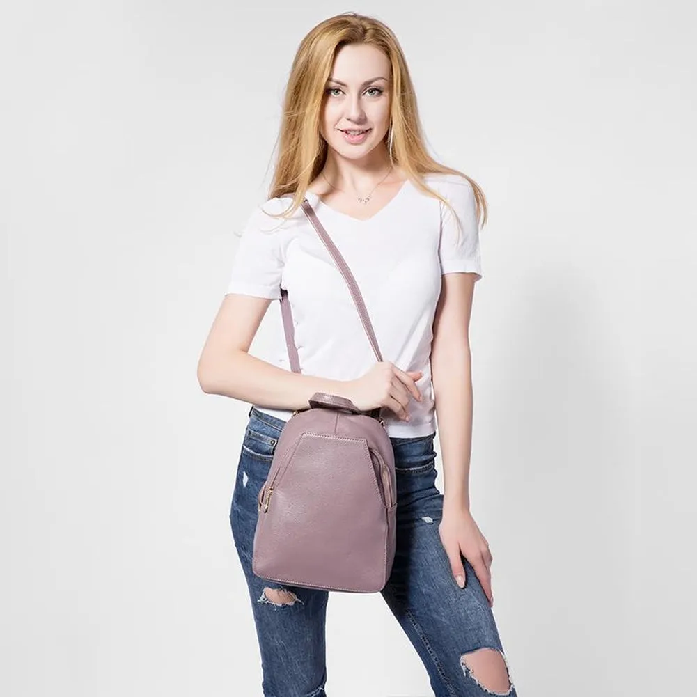 <bold>Fashion Backpack <br>Genuine-Leather