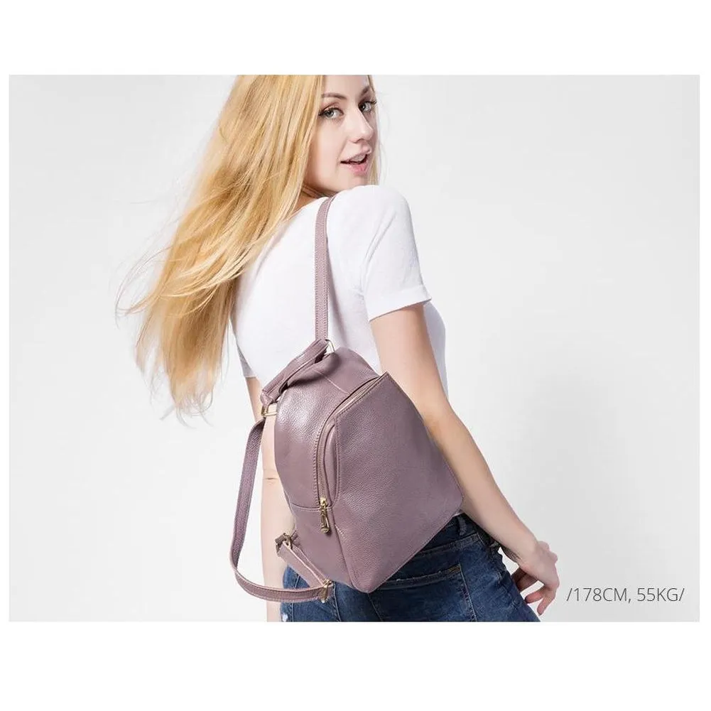 <bold>Fashion Backpack <br>Genuine-Leather