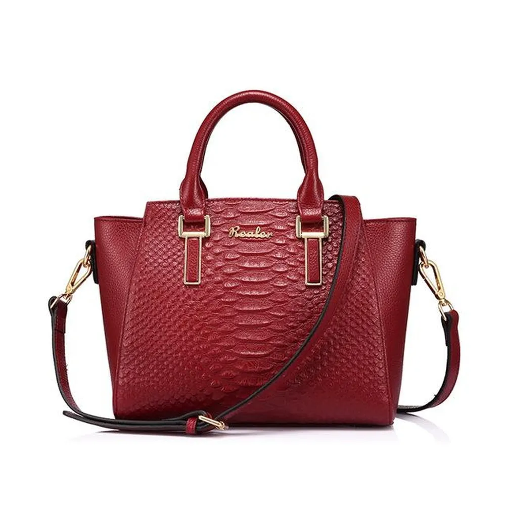 <bold>Messenger / Tote Bag <br>Genuine-Leather