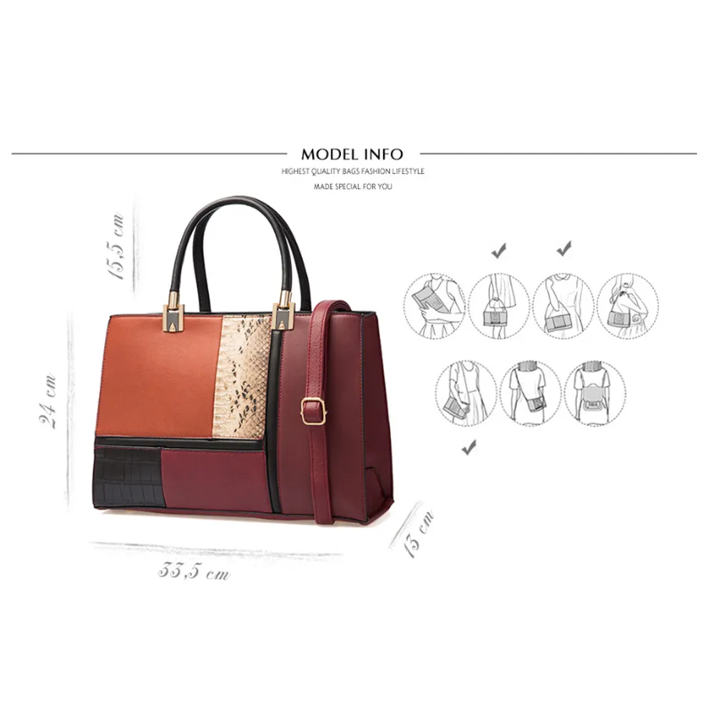<bold>Top-Handle  / Shoulder Bag  <br>Vegan-Leather