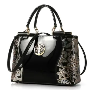 <bold>TopHandle  / Crossbody Bag <br>Genuine-Leather