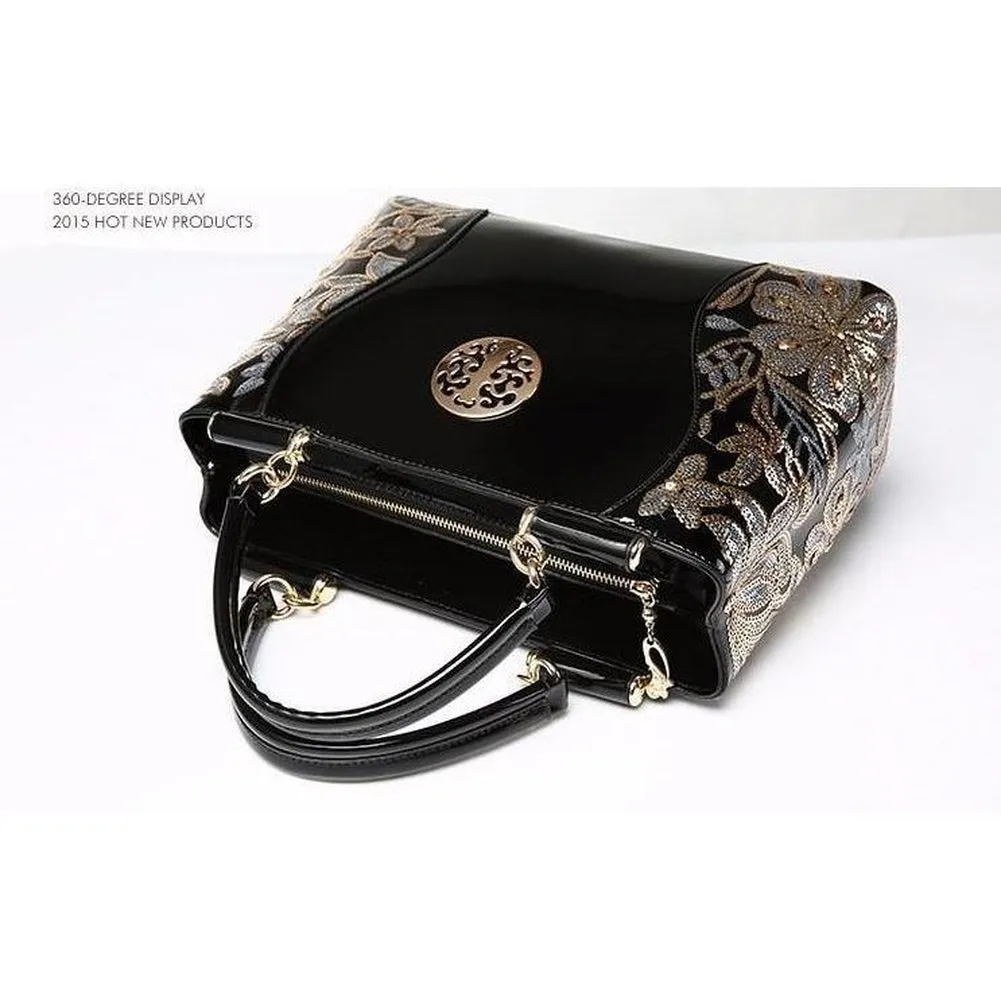 <bold>TopHandle  / Crossbody Bag <br>Genuine-Leather