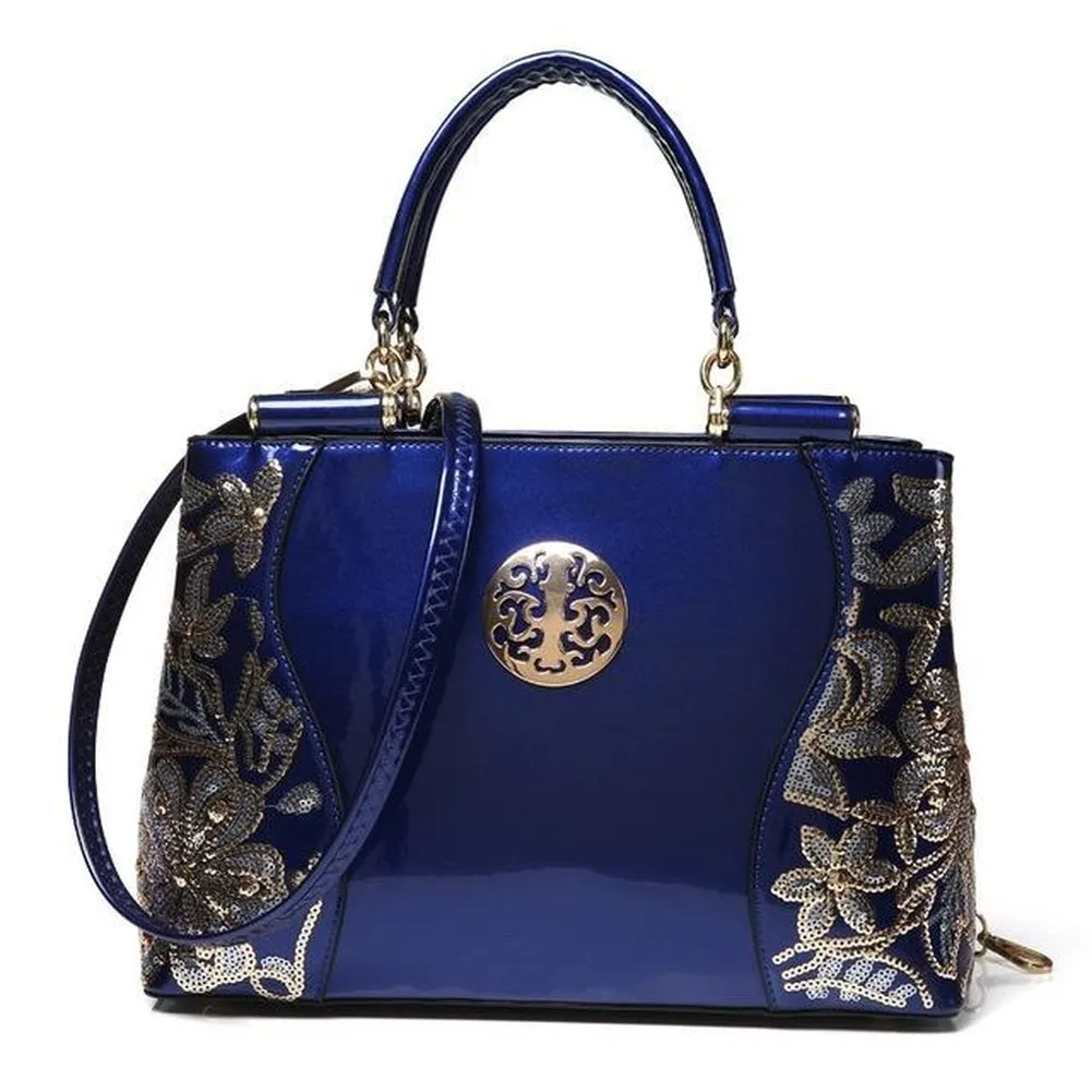 <bold>TopHandle  / Crossbody Bag <br>Genuine-Leather