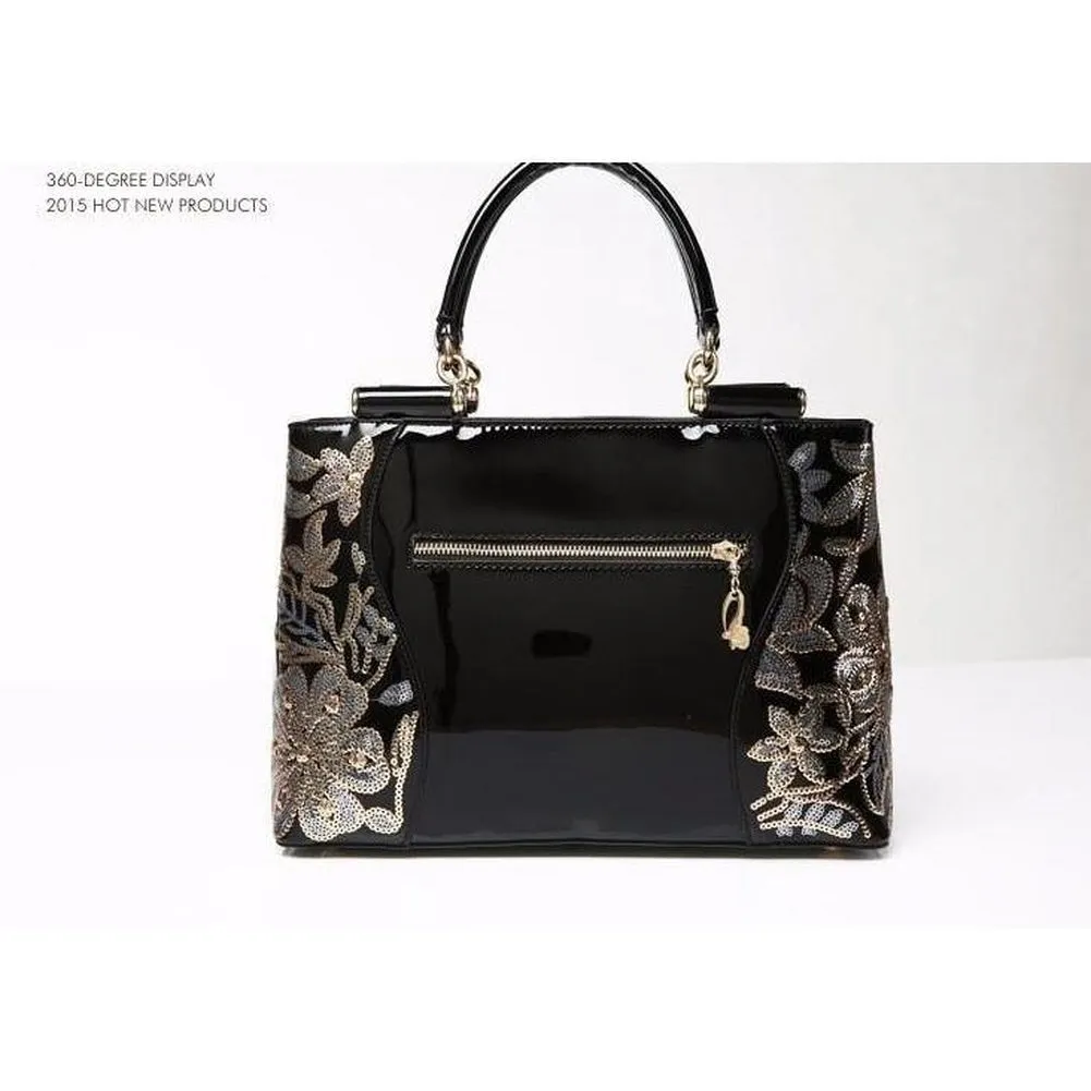 <bold>TopHandle  / Crossbody Bag <br>Genuine-Leather