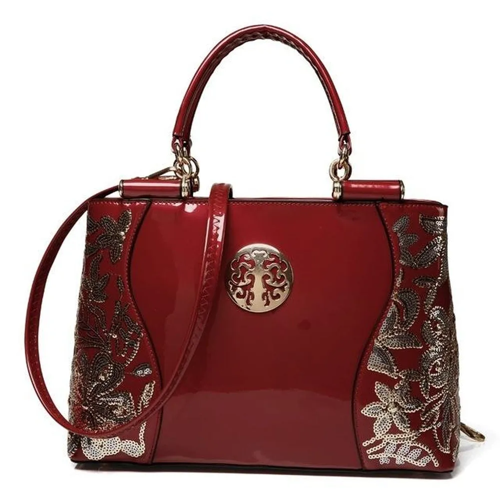 <bold>TopHandle  / Crossbody Bag <br>Genuine-Leather