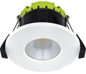 Luceco EFCF60W40 FType Compact Fixed 6W Cool White 4000K IP65 Fire Rated Downlight - White