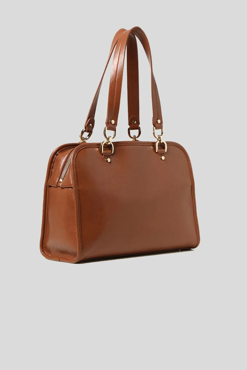 M Satchel W/Pocke - Tortoise Shell