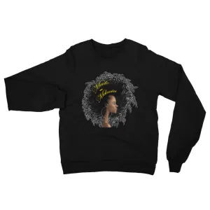 Made with Melanin - Unisex Long Sleeve Fleece Raglan Sweatshirt