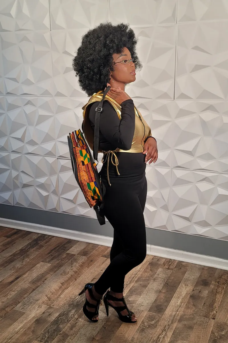 Map of Africa Backpack Black
