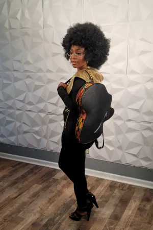 Map of Africa Backpack Black