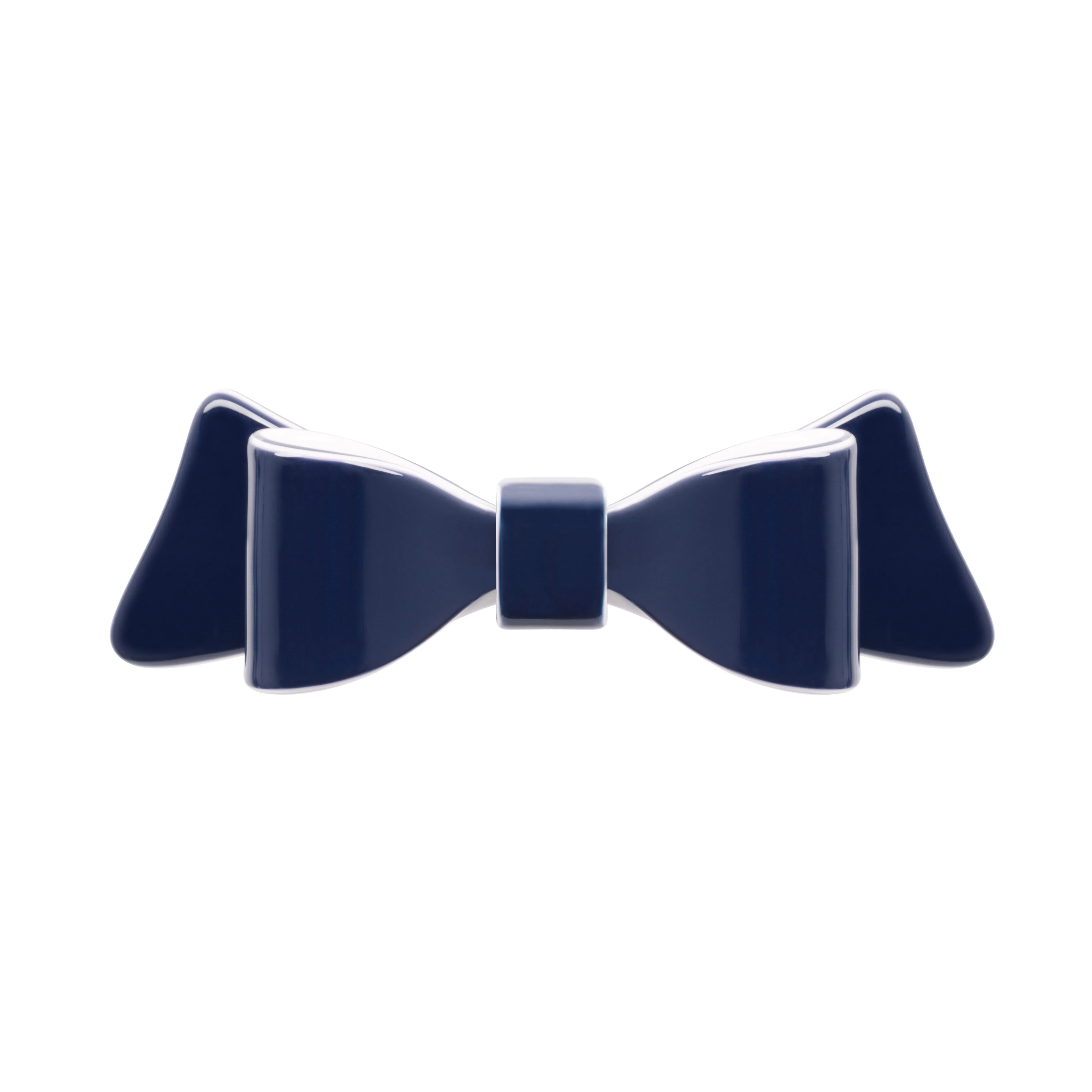 Marielle Large Navy Bow Hair Clip