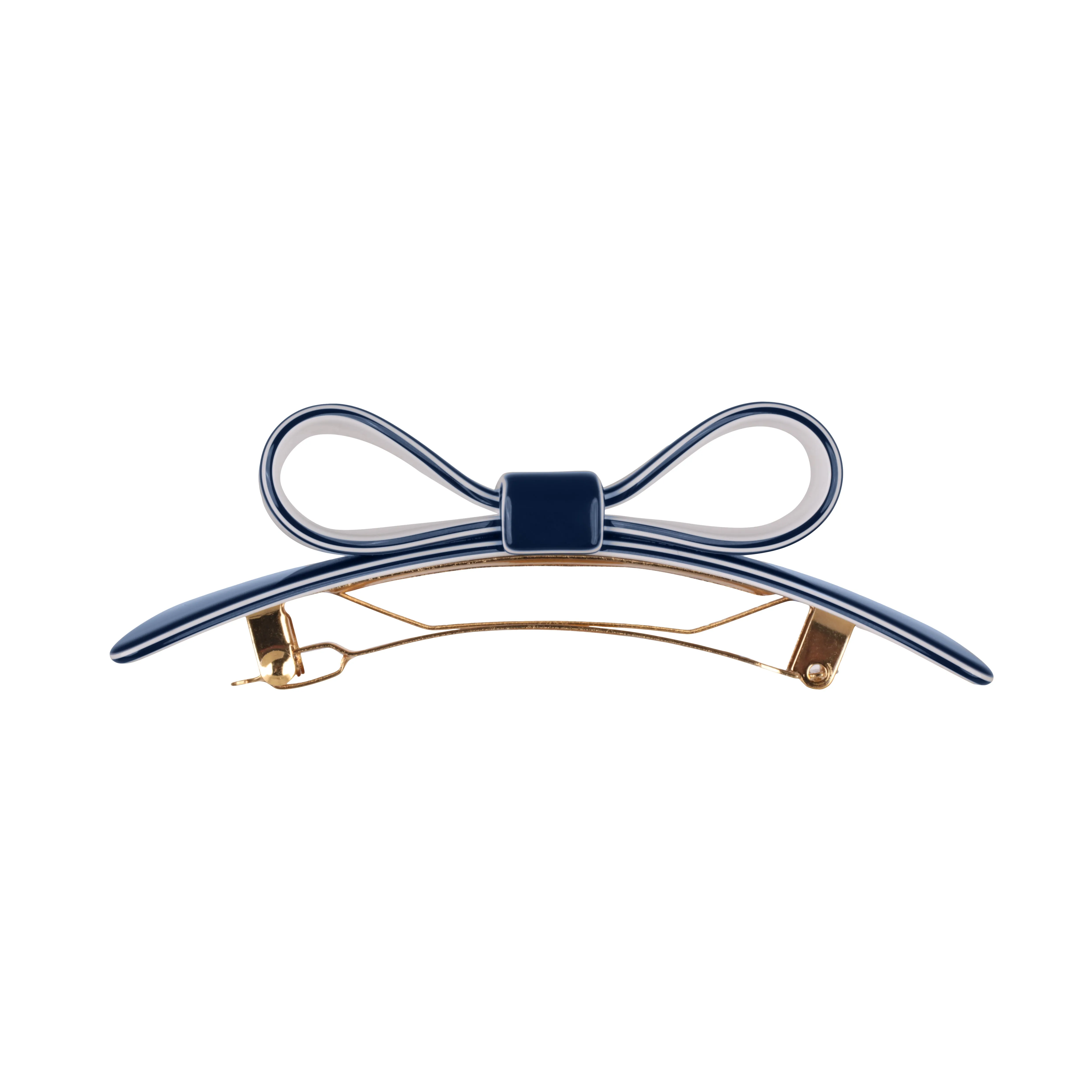 Marielle Large Navy Bow Hair Clip