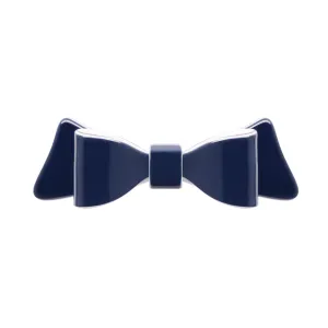 Marielle Large Navy Bow Hair Clip