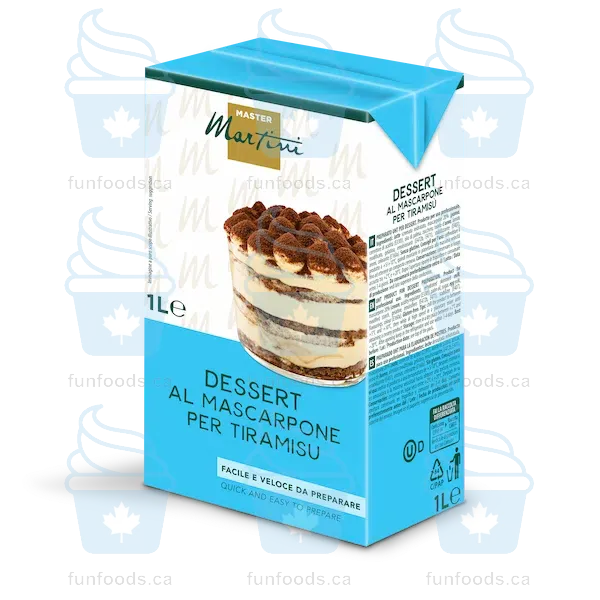 Mascarpone Dessert Base for Tiramisu - Case of 12 x 1L - Master Martini Canada
