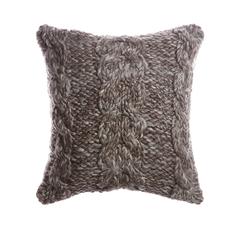 Melange Trenzas Wool Square Pillow