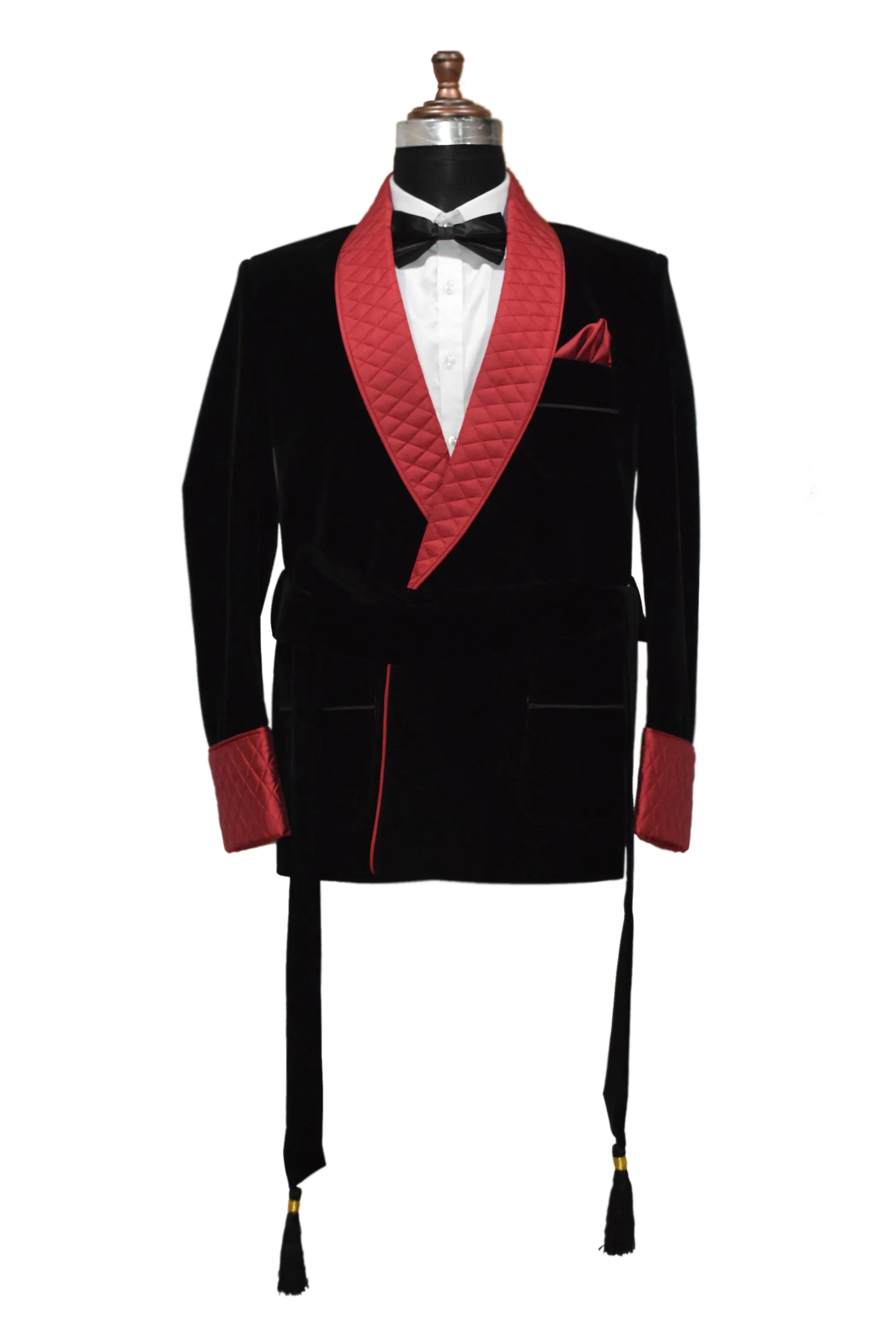 Men Black Smoking Jacket Designer Party Wear Coats