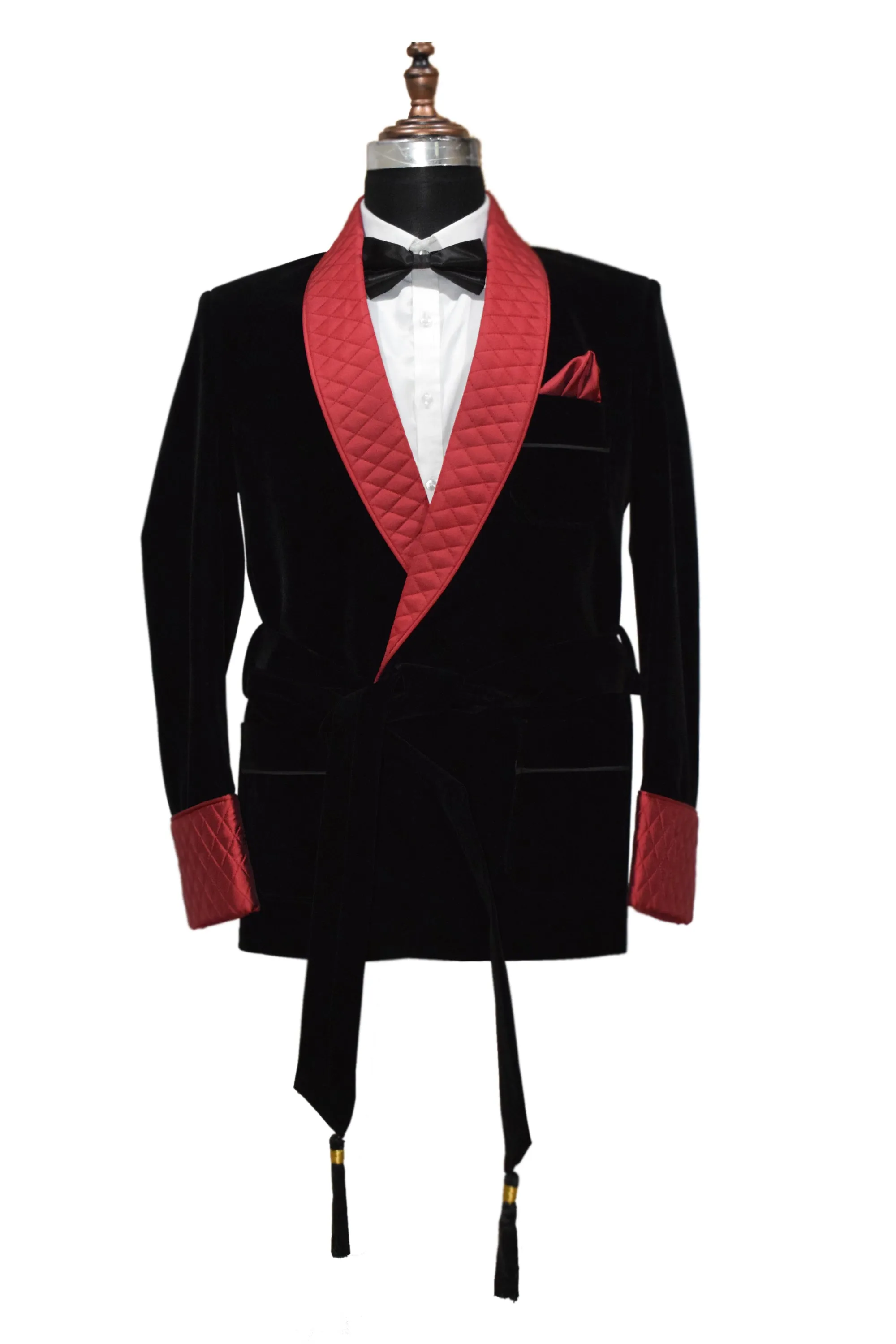 Men Black Smoking Jacket Designer Party Wear Coats