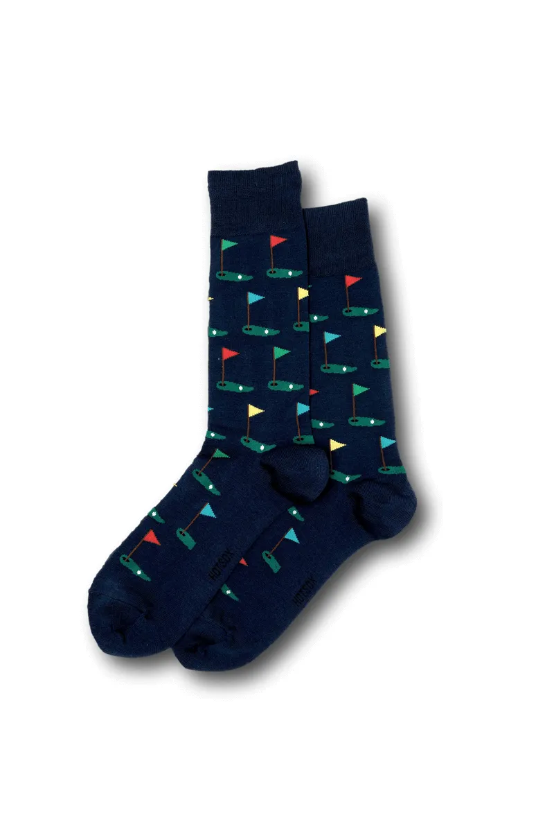 Men's Golf Themed Fashion Socks