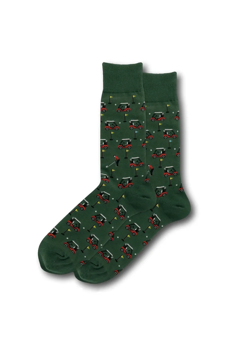 Men's Golf Themed Fashion Socks