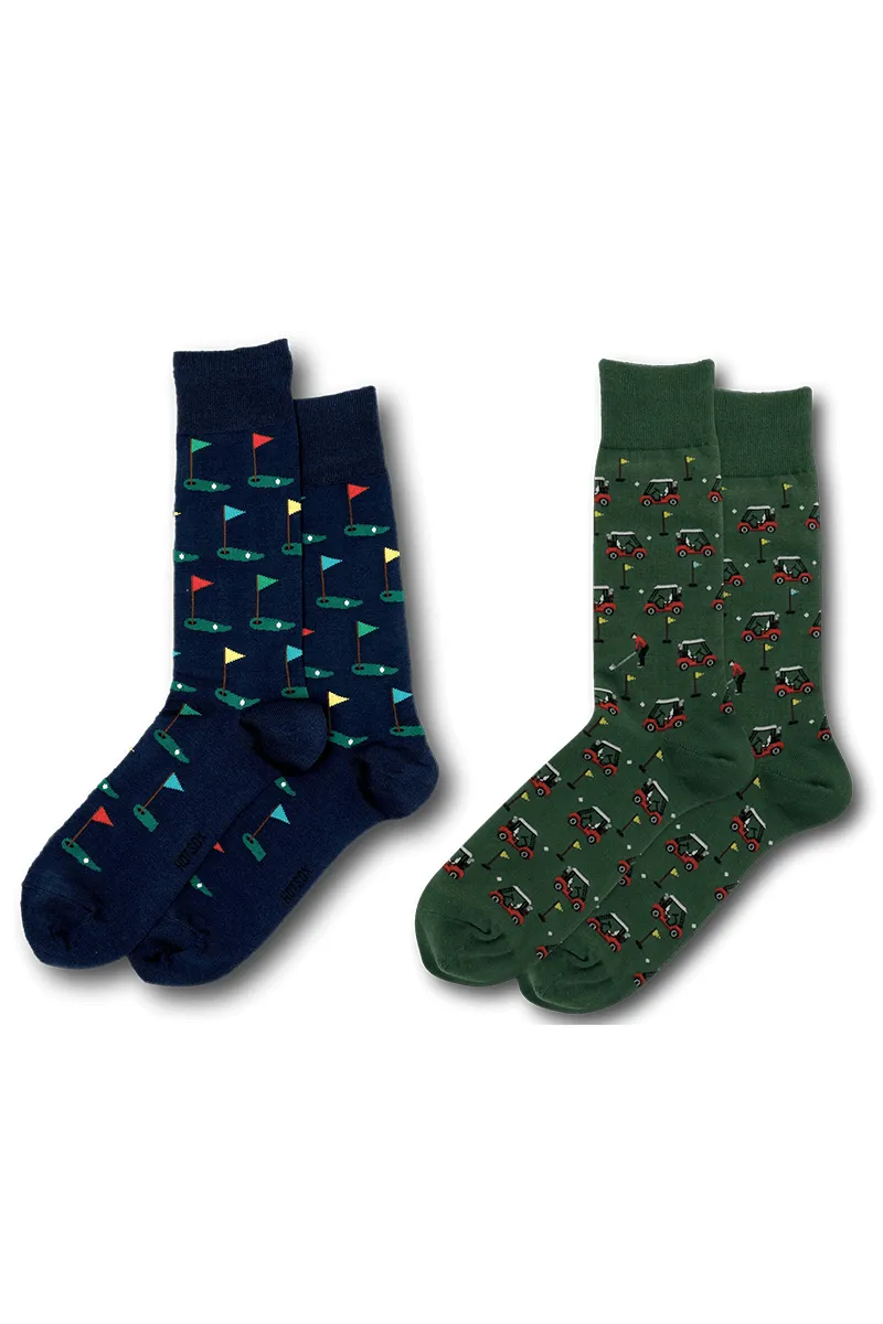 Men's Golf Themed Fashion Socks