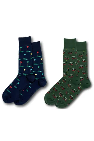 Men's Golf Themed Fashion Socks