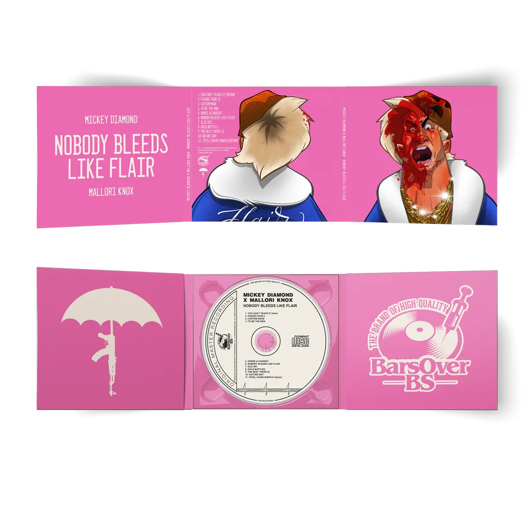 Mickey Diamond x Mallori Knox - Nobody Bleeds Like Flair (6 Page Digipak CD) (Nature Boy Edition) (Glass Mastered CD's)