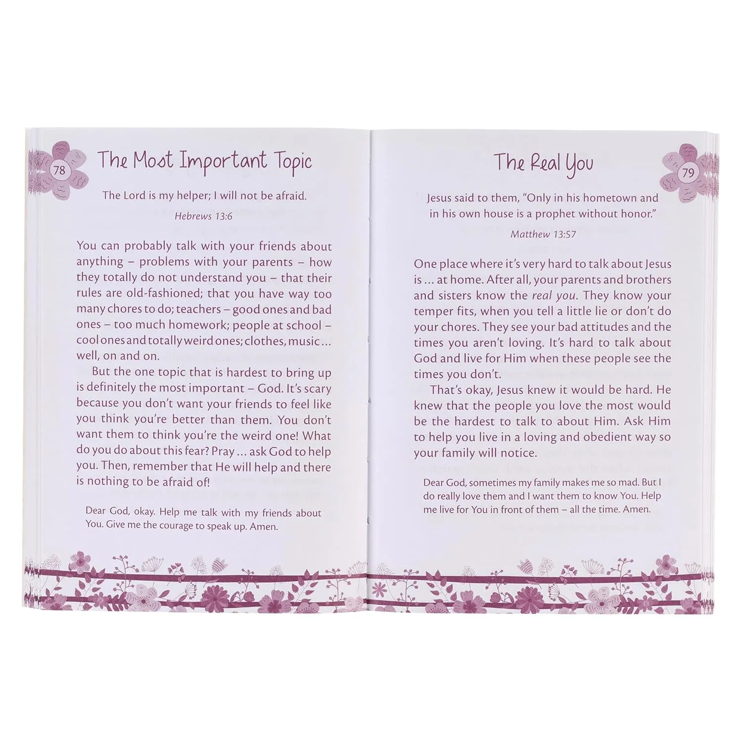 Mini Devotions For Girls - 180 Short and Inspirational Devotions