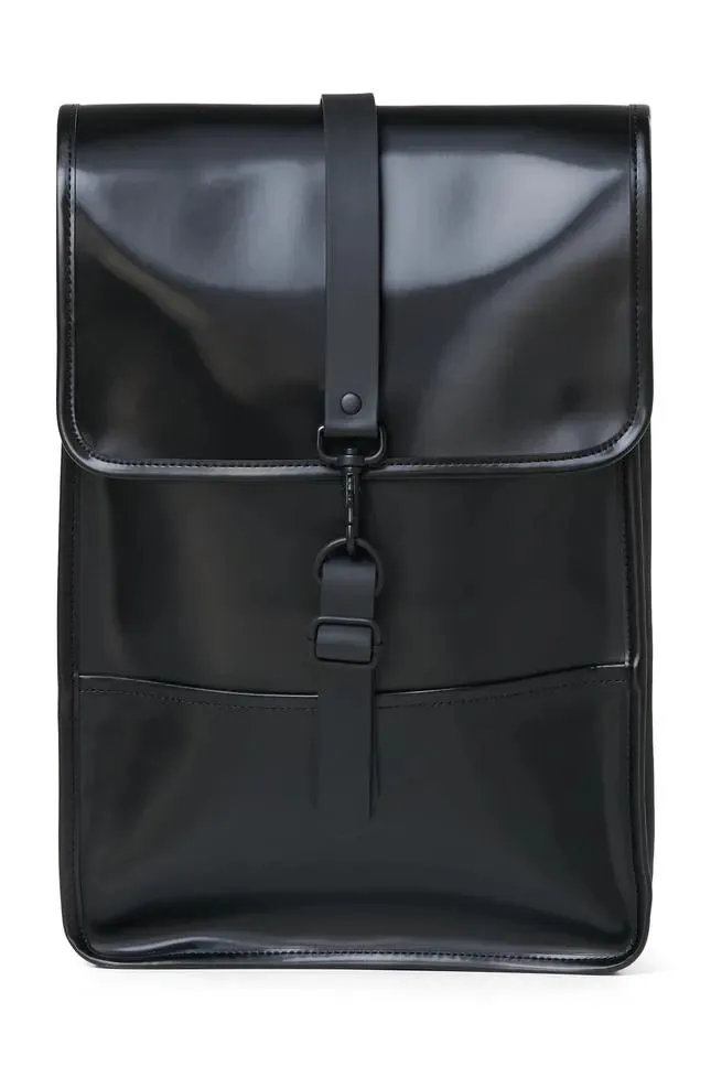 Mochila Mini Rains Negro Brillante