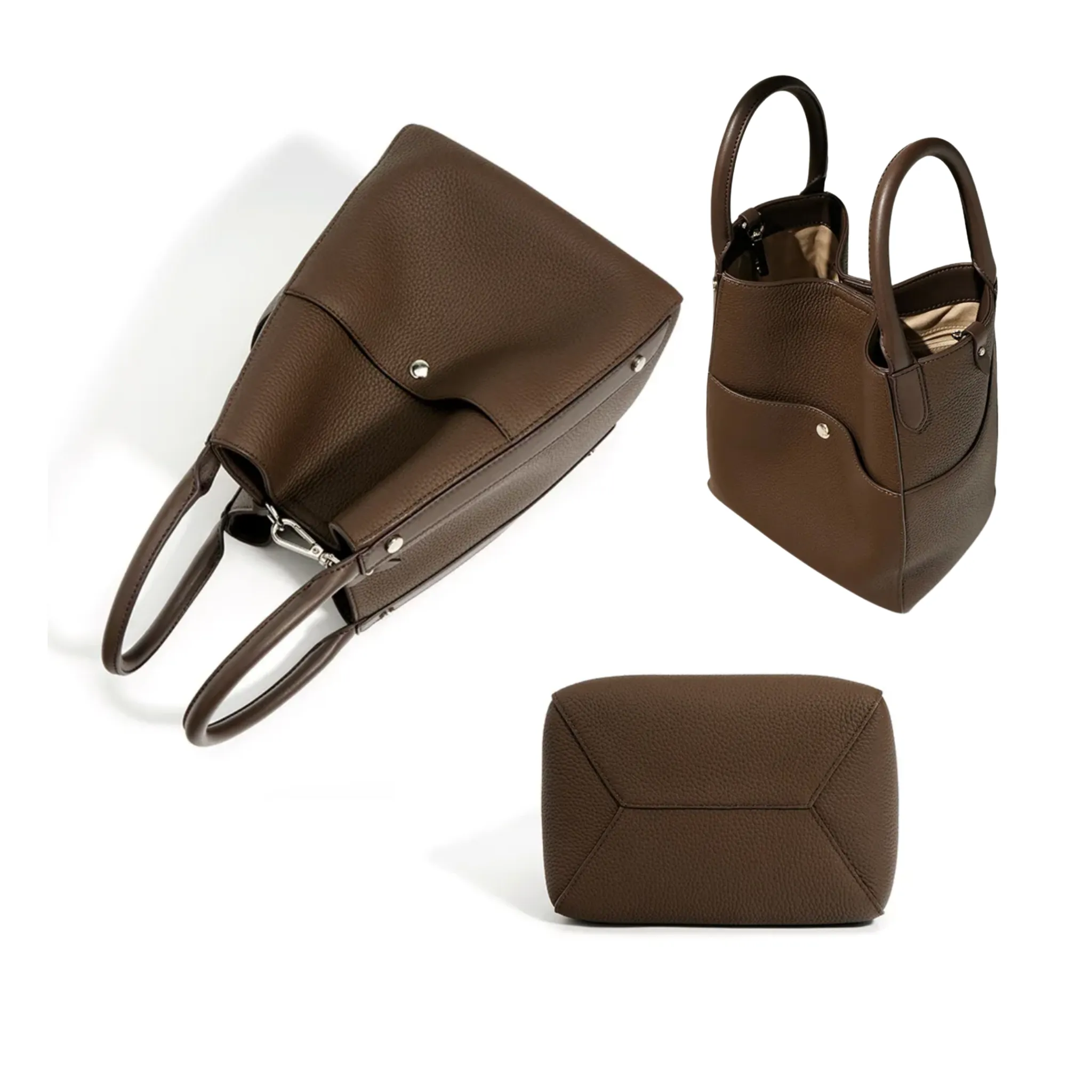 Moda Belleza Leather Tote Bag