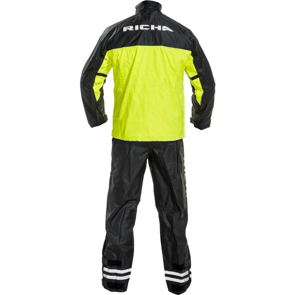 Moto Costume Richa Fluo Rainsuit, Yellow/Black