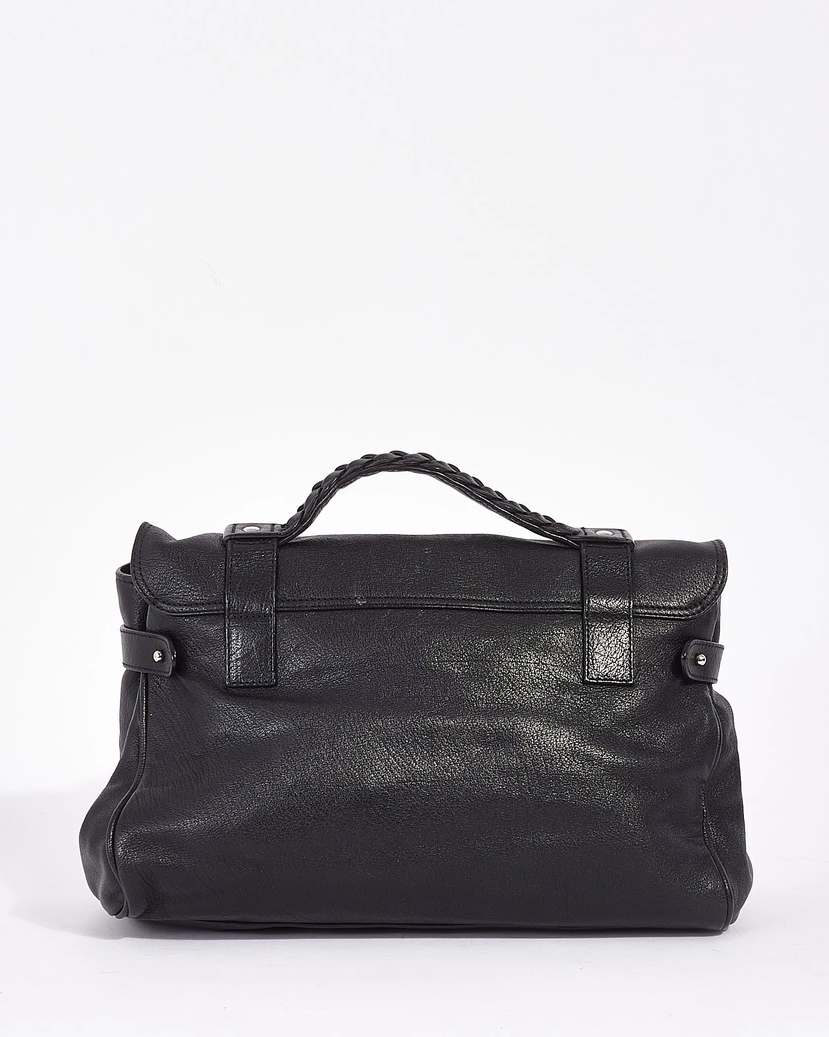 Mulberry Black Leather Alexa Satchel Bag