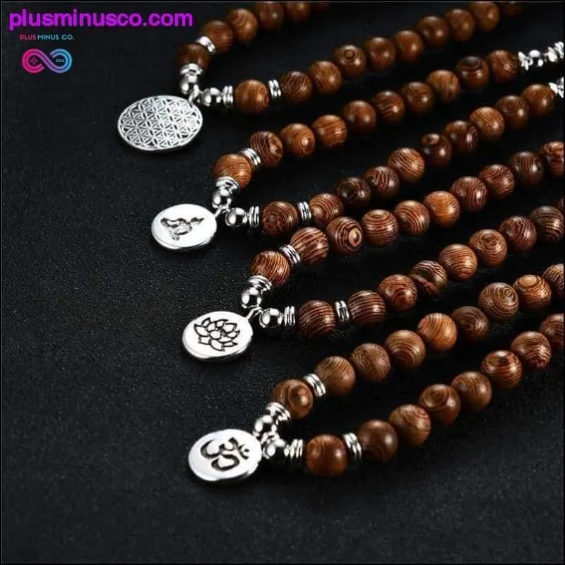 Multi-layer 108 Prayer Beads Bracelet Charm Meditation Yoga