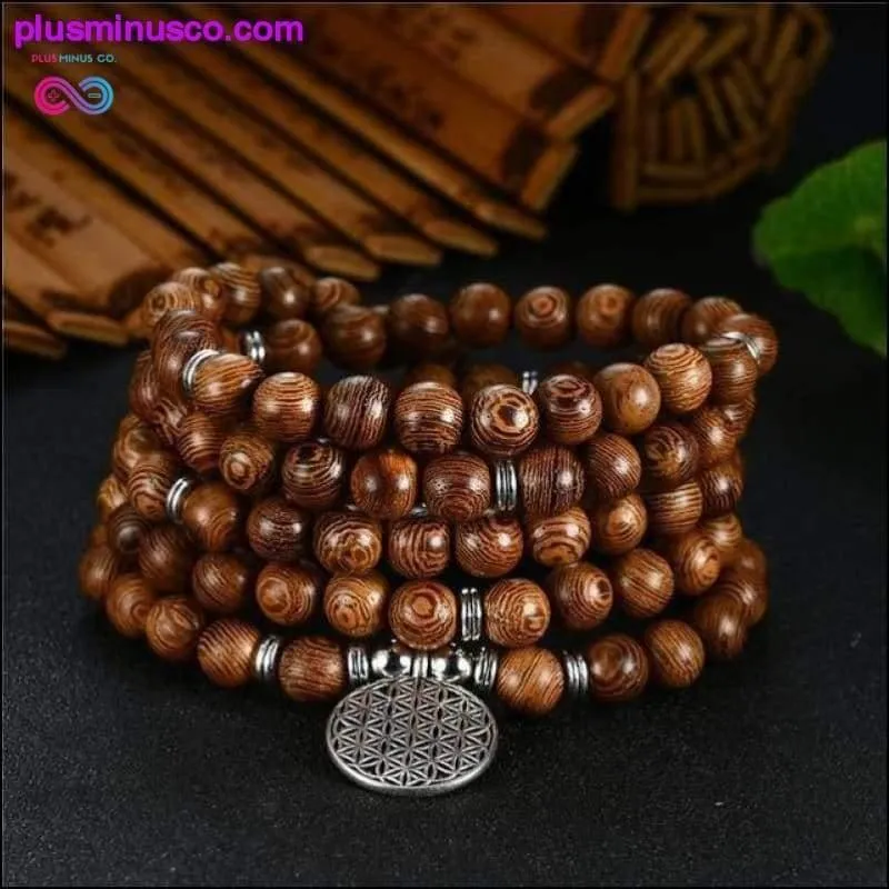 Multi-layer 108 Prayer Beads Bracelet Charm Meditation Yoga
