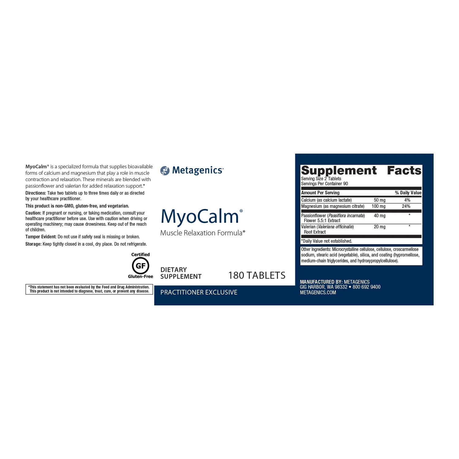 MyoCalm® <br>Muscle Relaxation Formula*