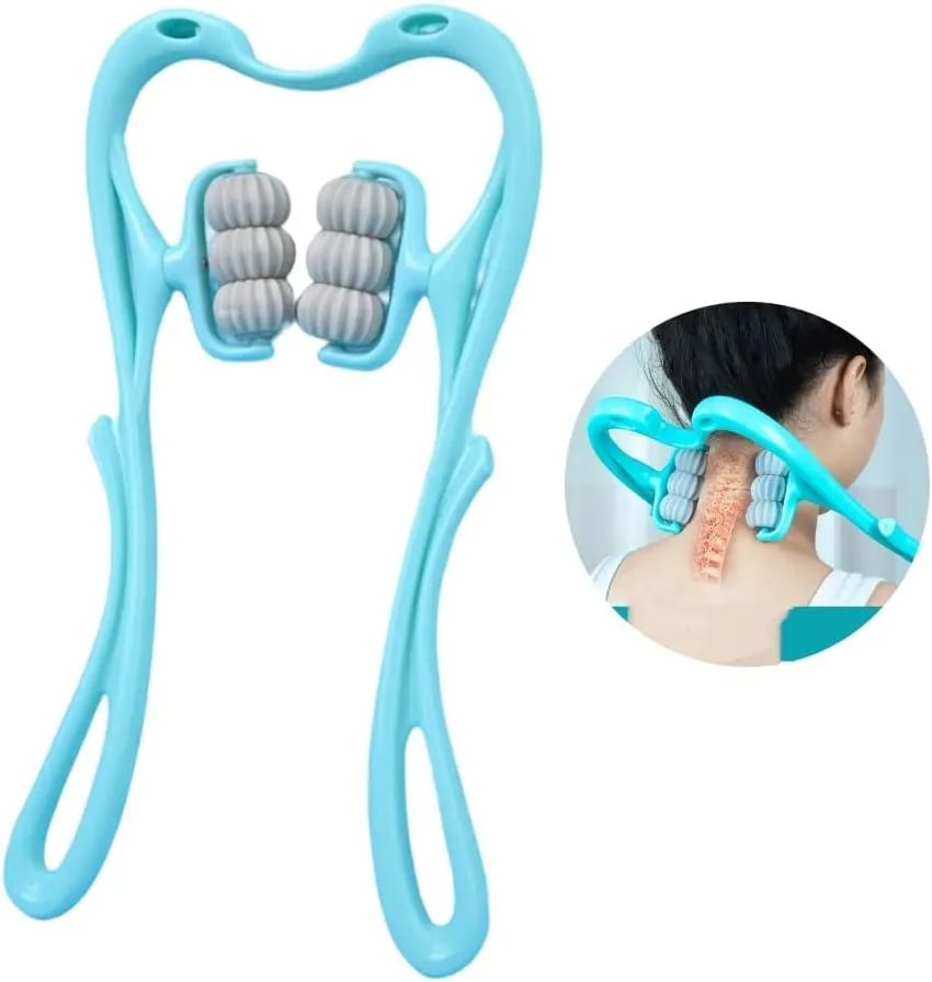 Neck Massager Roller,Handheld Massager with 6 Balls Massage Point