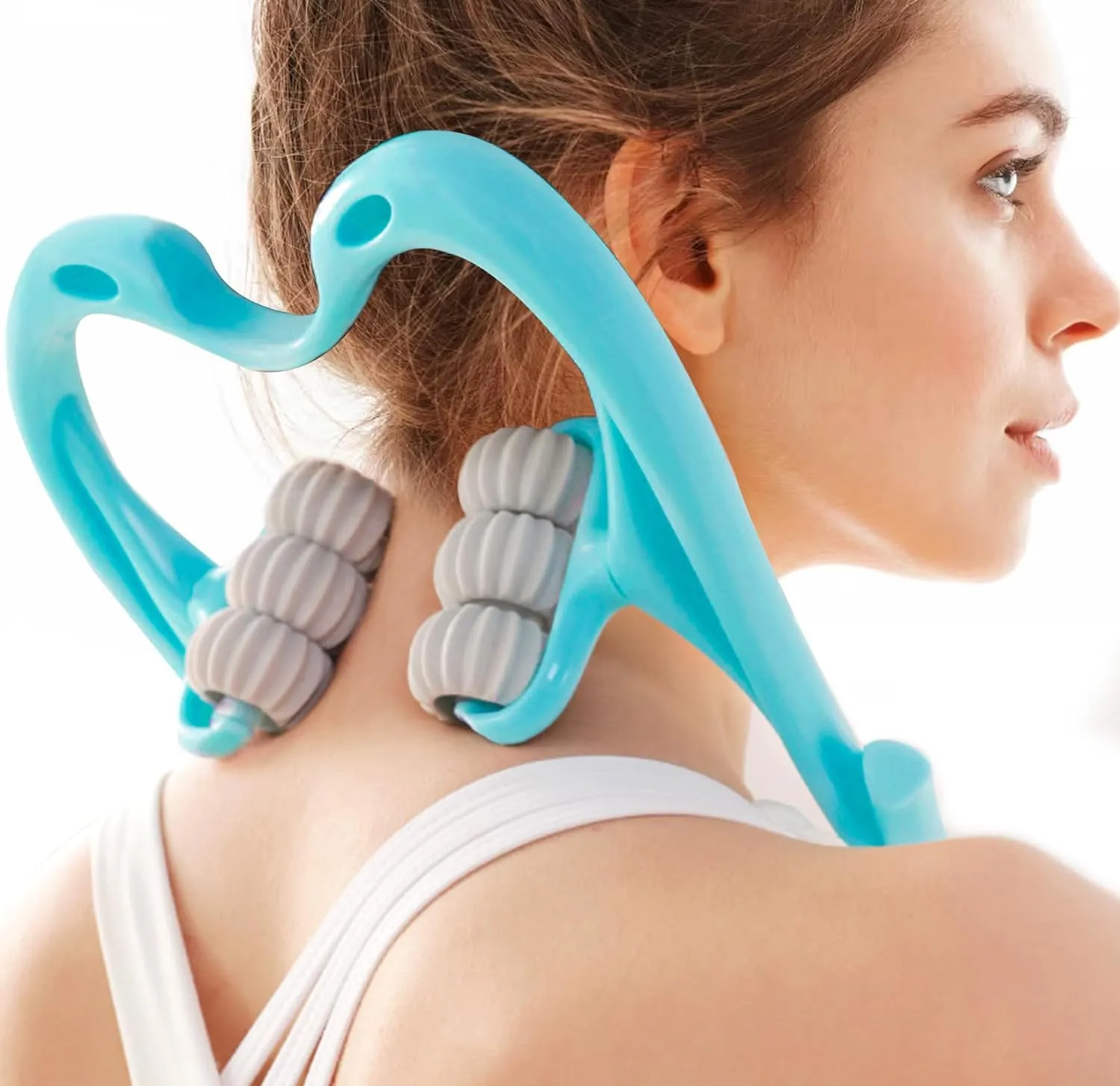 Neck Massager Roller,Handheld Massager with 6 Balls Massage Point