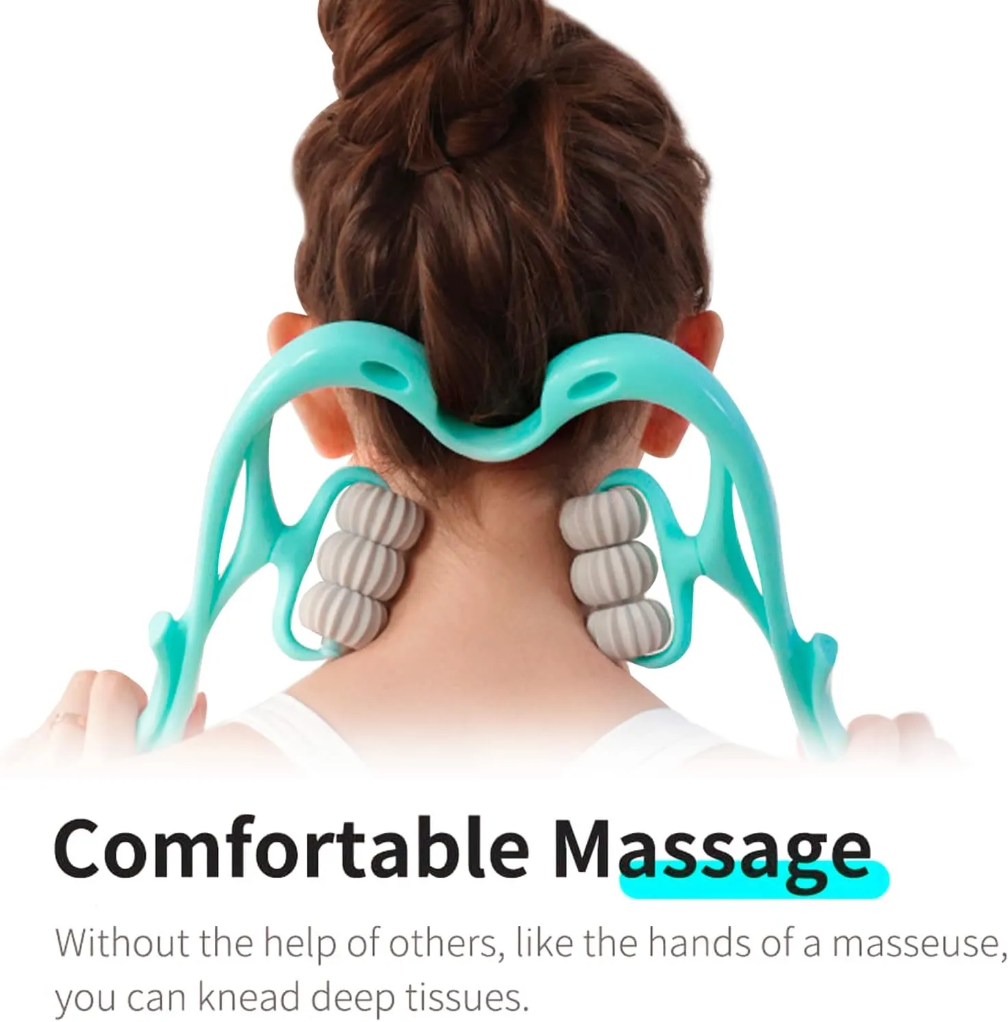 Neck Massager Roller,Handheld Massager with 6 Balls Massage Point