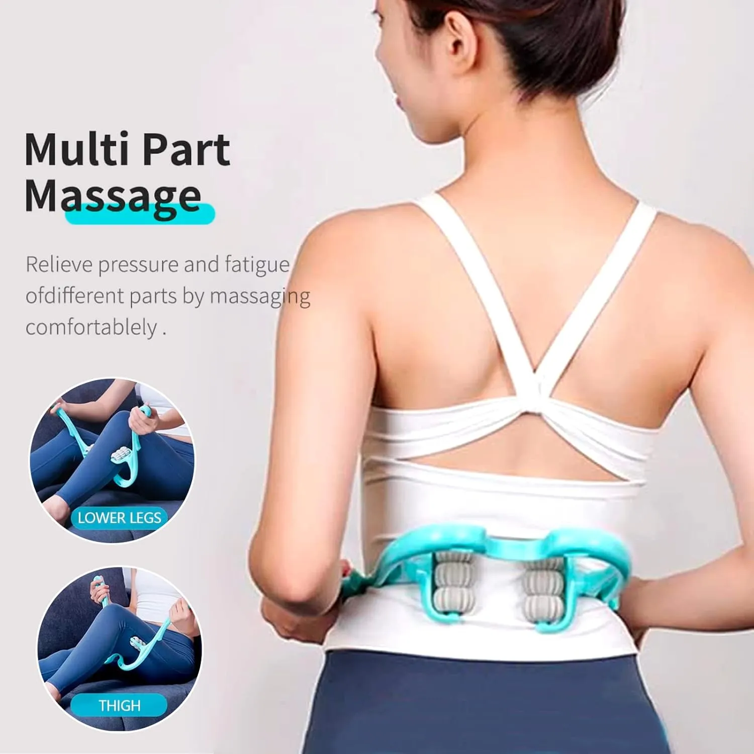 Neck Massager Roller,Handheld Massager with 6 Balls Massage Point