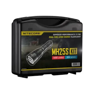 Nitecore MH25S Powerful 1800 Lumen 504m Long range Tactical Torch Kit