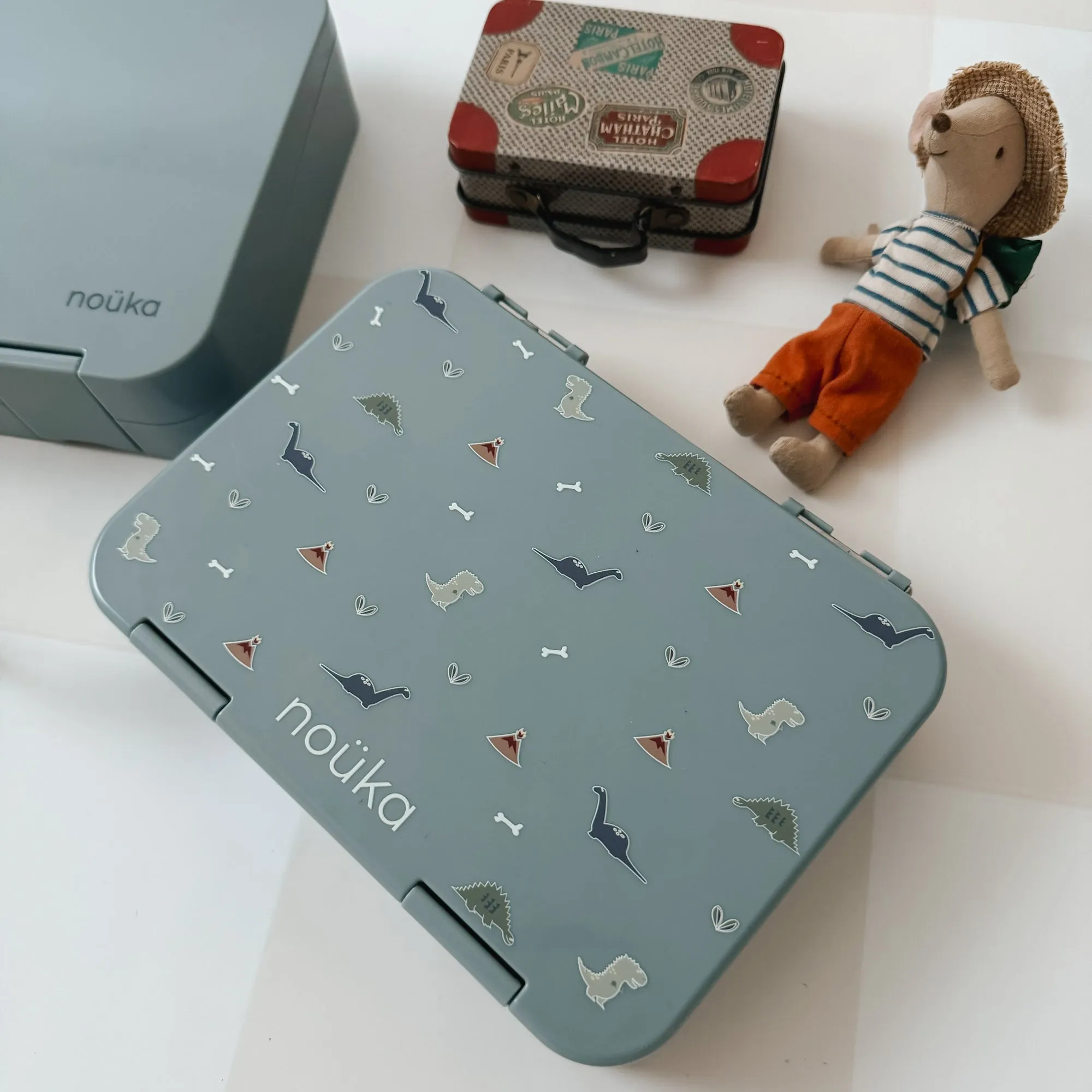 noüka Design Bento Lunch Box - Dino Ville (Min. of 2 PK, Multiples of 2 PK)