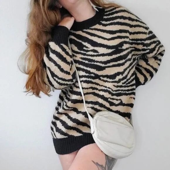 NWT Sanctuary tiger striped oversized sweater