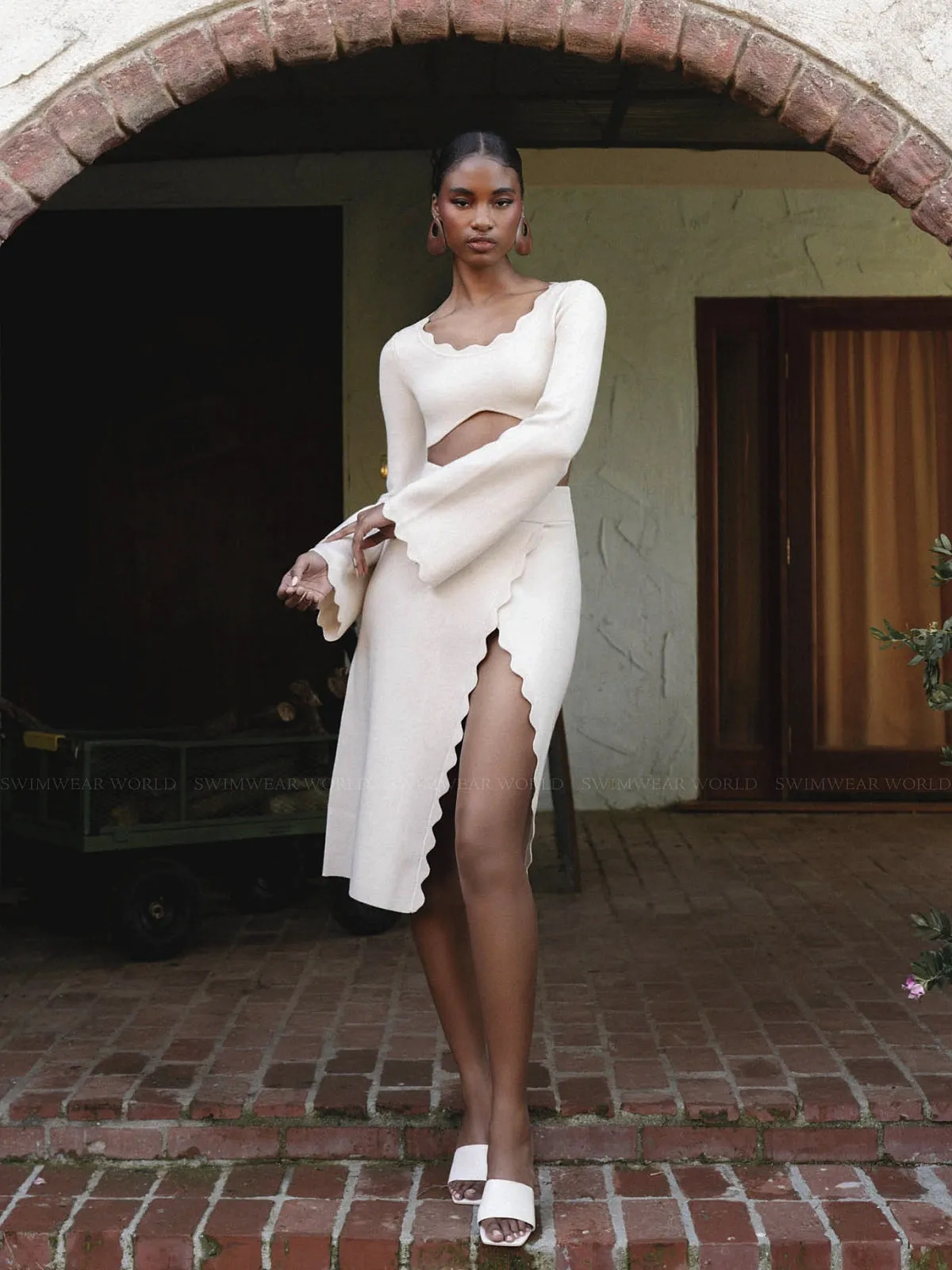 Oda Knit Long Sleeve Crop