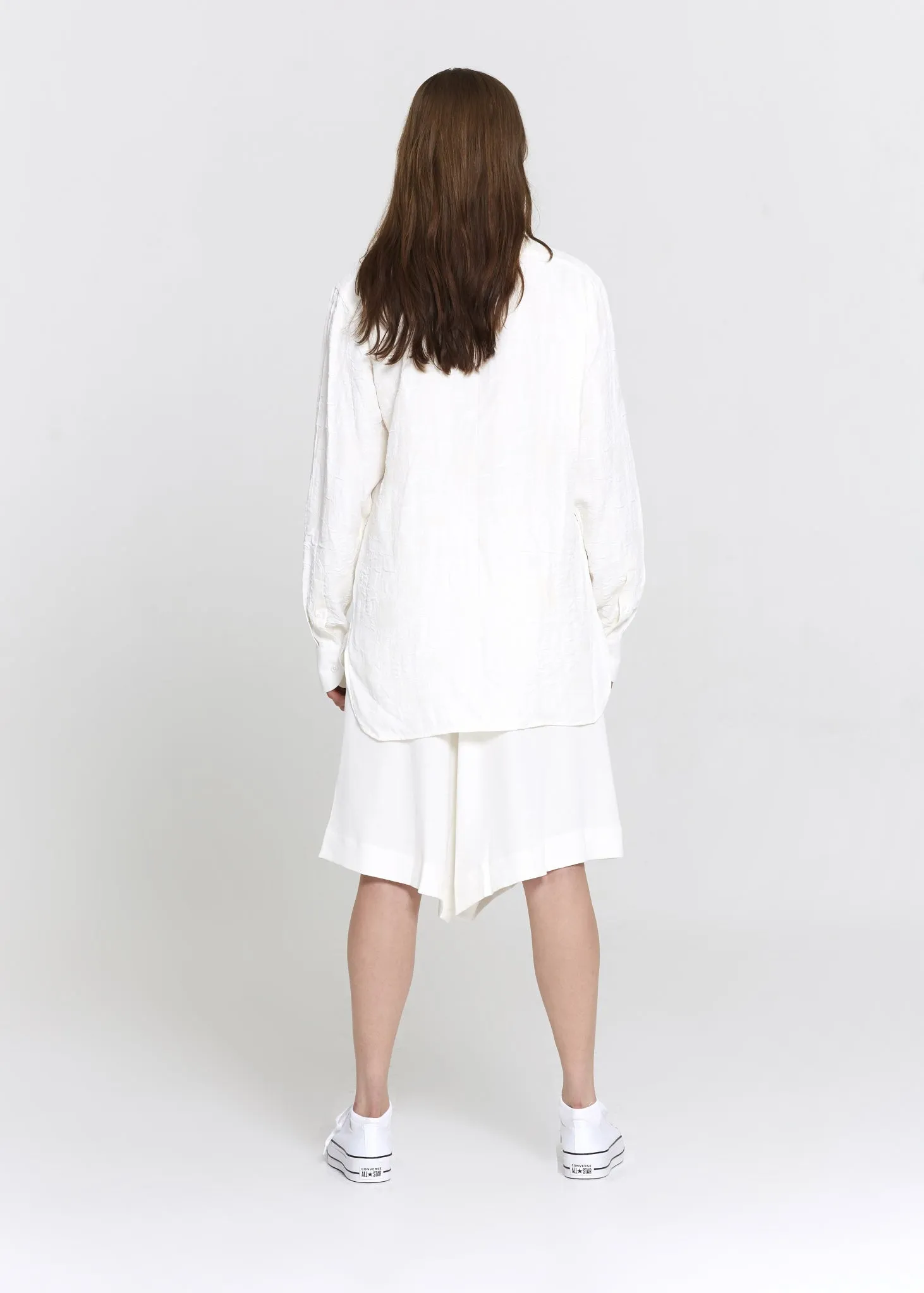 Off-White Cotton Crepe Tunic