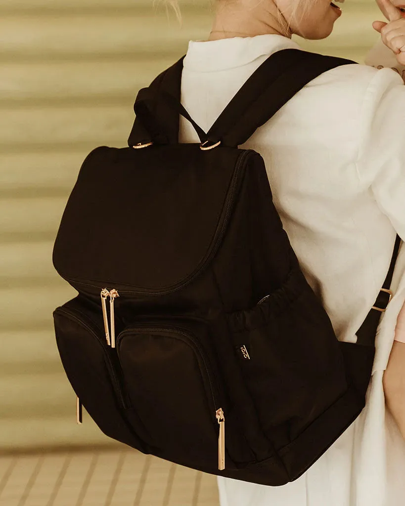 OiOi Nylon Nappy Backpack - Black